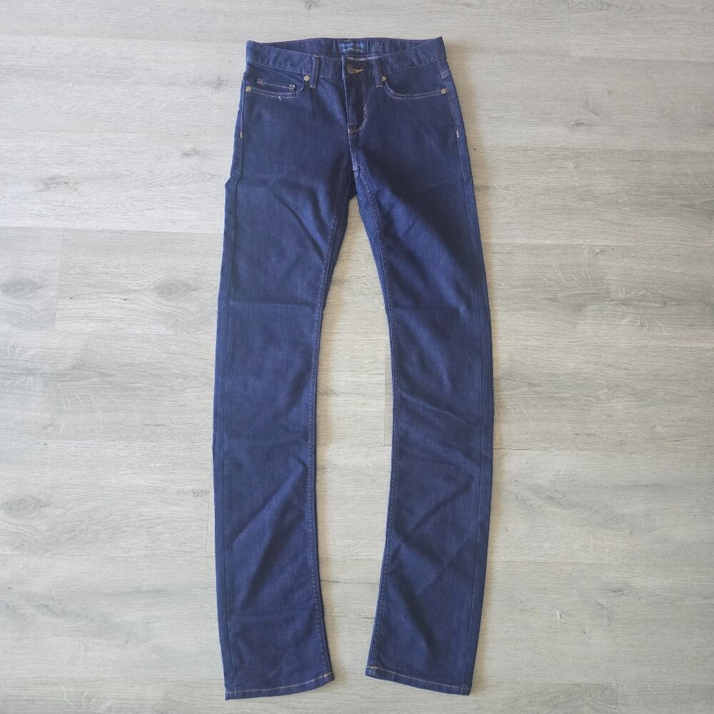 Patagonia Organic Cotton Jeans Womens 24 Slim Fit Dark Wash Blue Denim NEW